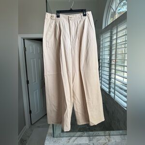 Madewell Women's Cream Wide Leg Pants